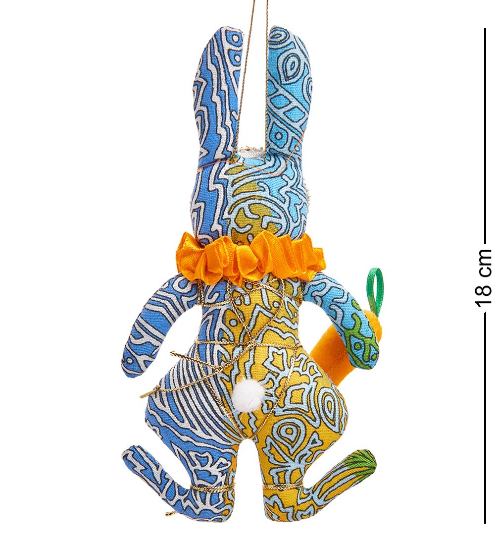 РусКукла RK-457/2 Кукла подвесная «Кролик с морковкой»