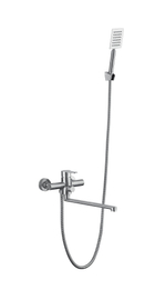 313541 Смес. од. для ванны длин. (НЕРЖ САТИН) ViEiR (8/1шт)