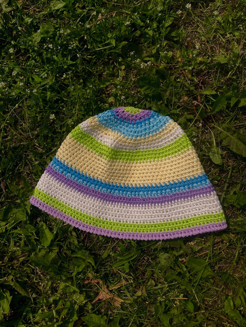 Вязаная панама