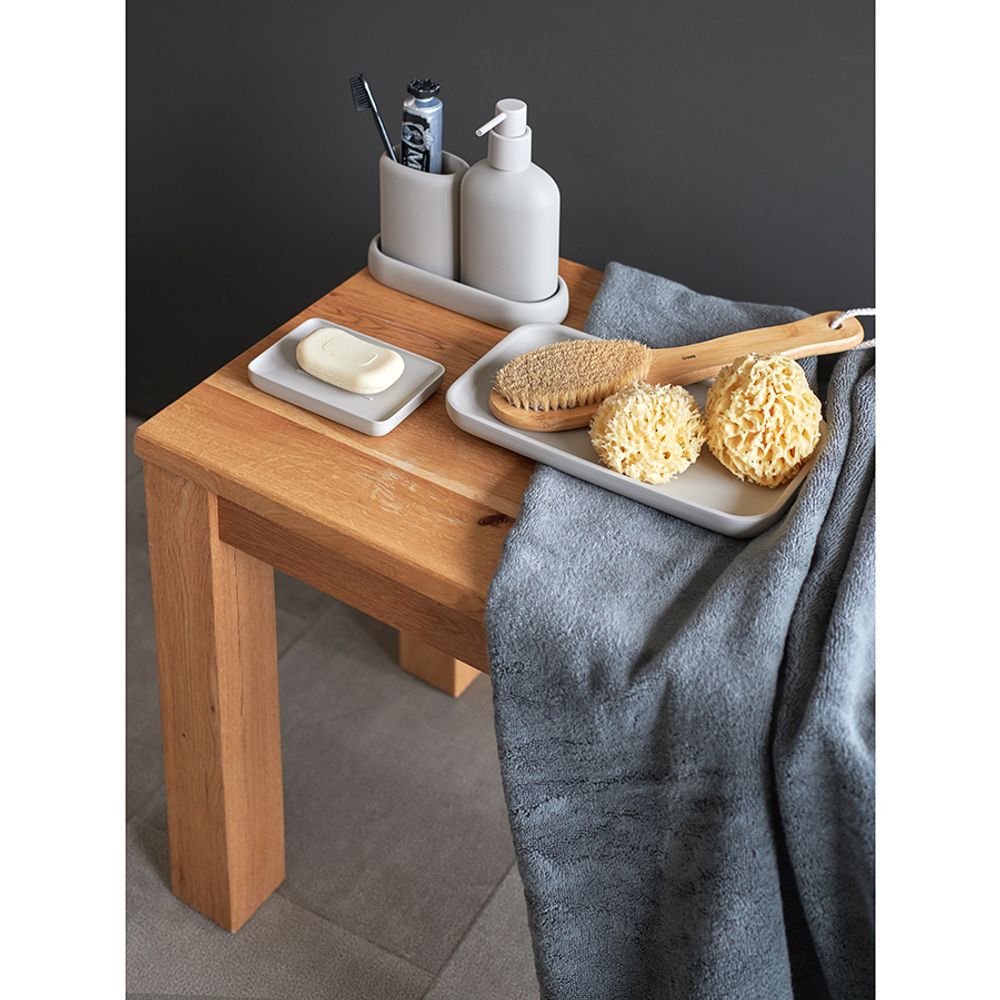 Мыльница Slim, светло-серая