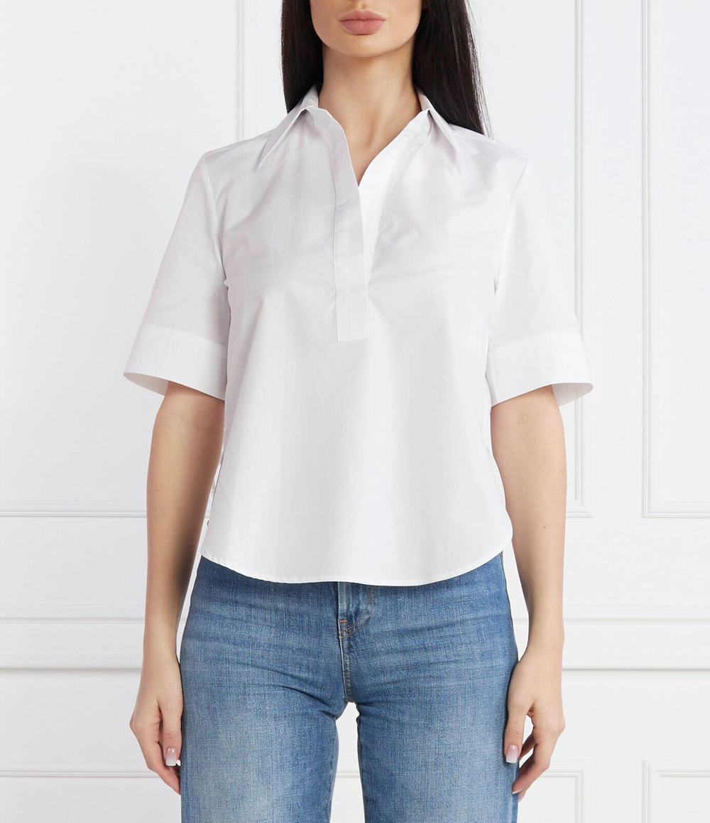 Блузка DONDUP - made in Italy - белый(DC348 PF0010D XXX)