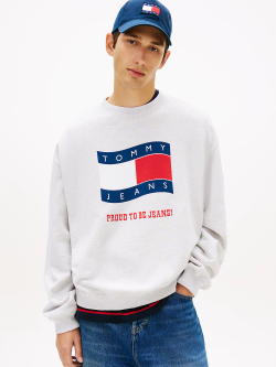Толстовка мужская TOMMY JEANS TJM 90S WAVY FLAG CR