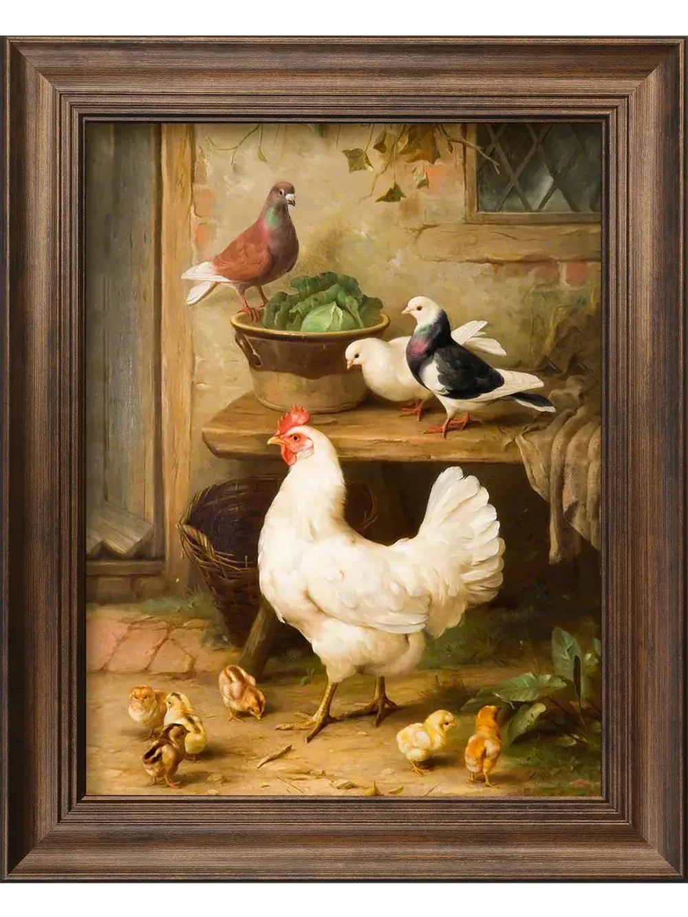 Картина интерьерная на холсте в раме 25*31 см