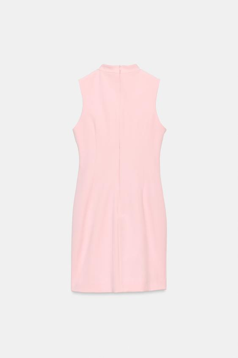 ZARA МИНИ-ПЛАТЬЕ С ЗАСТЕЖКАМИ-АЛАМАР, РОЗОВЫЙ