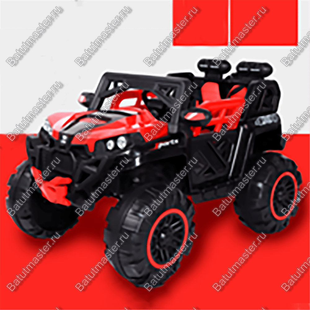 Детский электромобиль "LU Jeep" красный, стандартная комплектация
