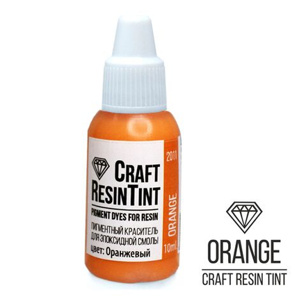 Краситель для смолы и полимеров CraftResinTint, Оранжевый 10мл