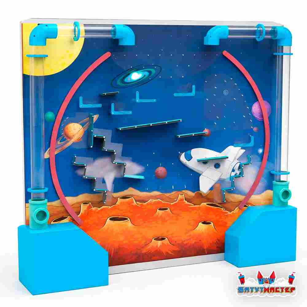 Пневмолабиринт для детской игровой комнаты «Галактика», 2,4×1,8×0,4 м
