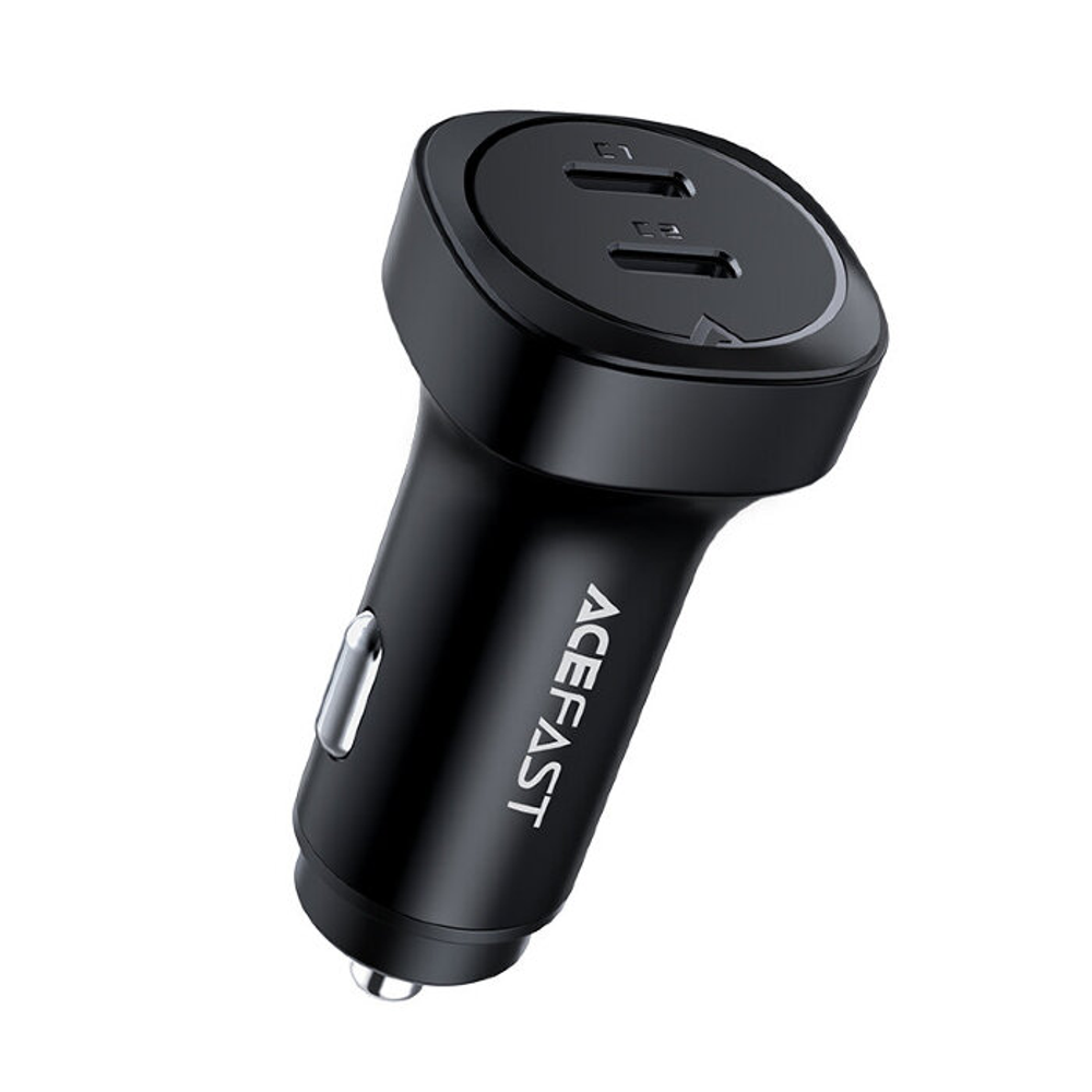 B2 72W dual USB-C metal car charger