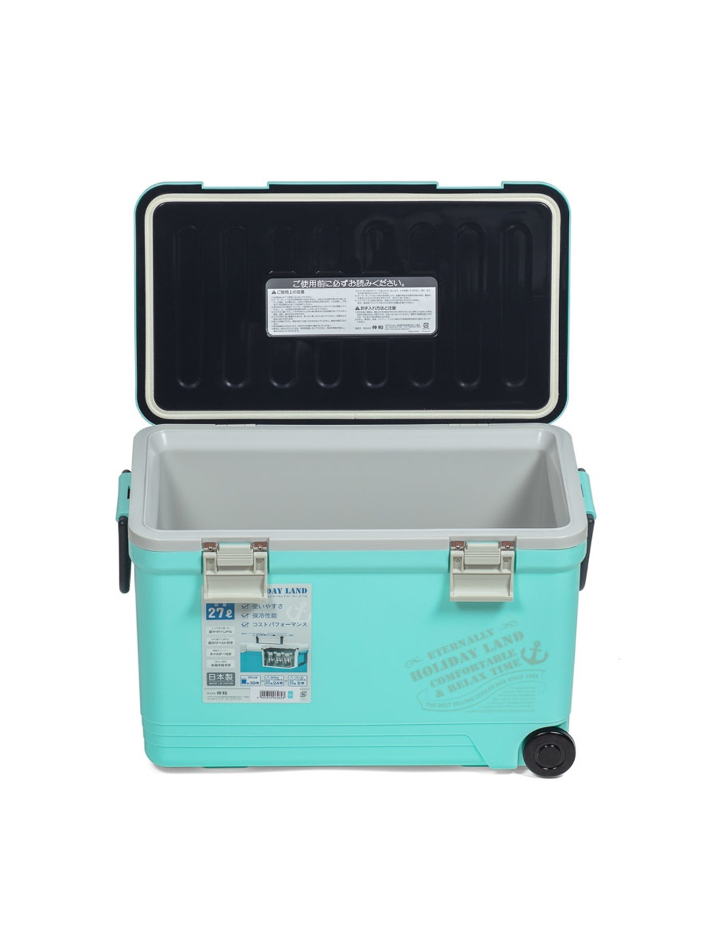 Термобокс SHINWA Holiday Land Cooler 27H бирюзовый