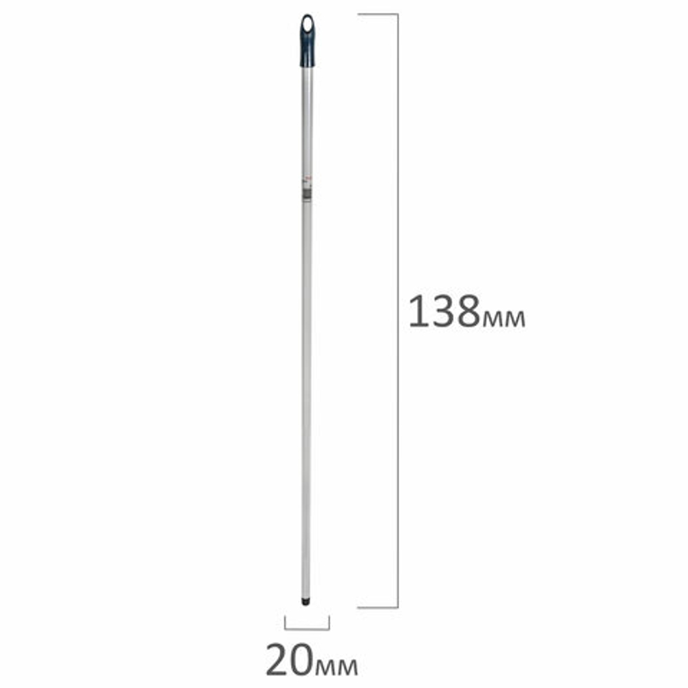 Черенок рукоятка для уборочного инвентаря 138 см, еврорезьба, металлопластик, VILEDA "Контракт", 100840