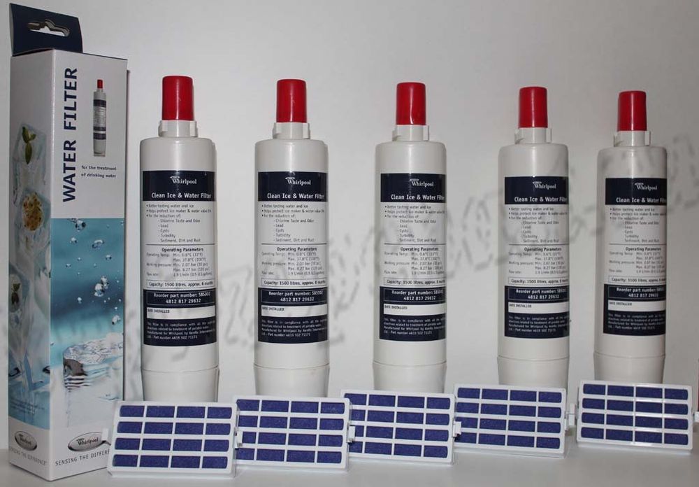 Комплект фильтров для холодильника Whirlpool: фильтр льдогенератора + антибактериальный фильтр Whirlpool