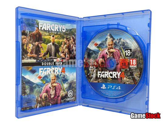 PS4 Far Cry 4 + Far Cry 5 Double Pack (Б/У, Русская/Английская версия, CUSA-00462/CUSA-05847)