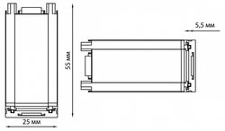 Соединитель угловой внутренний для треков накладных Novotech Smal 135214