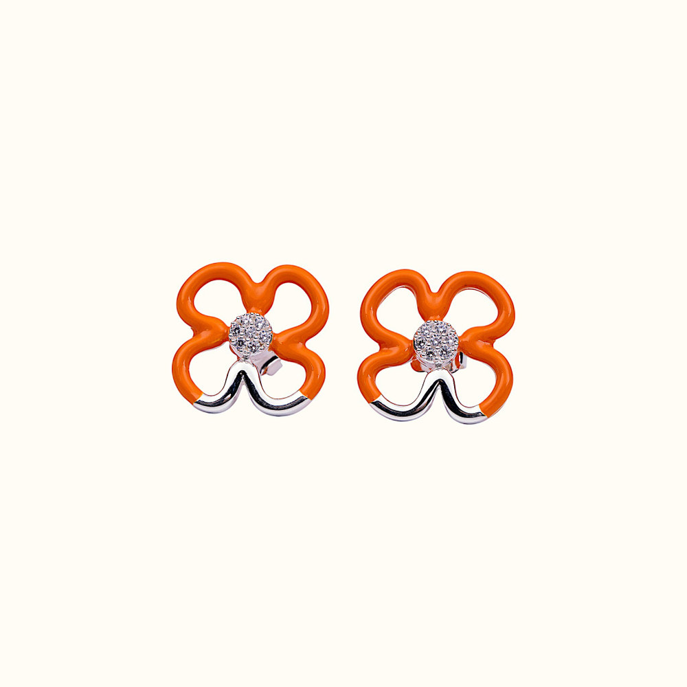 Серьги Bloom Orange