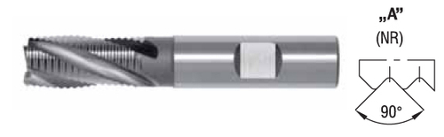 Фреза концевая ц/х DIN 844 - B  6 K-NR - HSS-E 0641-551-230010