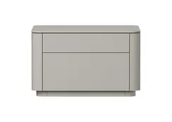 Тумба прикроватная Tammi 2 ящика ширина 60 см (серо-бежевый)