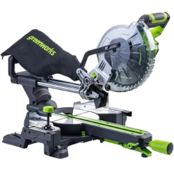 Пила торцовочная Greenworks GD24MS216 Торцовочная пила, 24V, бесщеточная, с протяжкой, без АКБ и ЗУ [1501707]