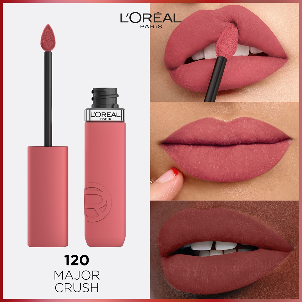 L’Oreal Paris Infaillible Matte Resistance - Матовая увлажняющая помада оттенок 120 Major Crush, 5 ml