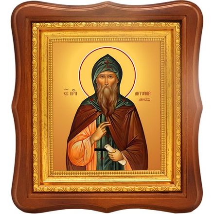Антоний Месх преподобный. Икона на холсте.