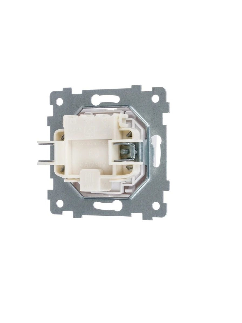 "Аксиома" Механизм выключателя одноклавишного скрытой установки С110-447 антрацит