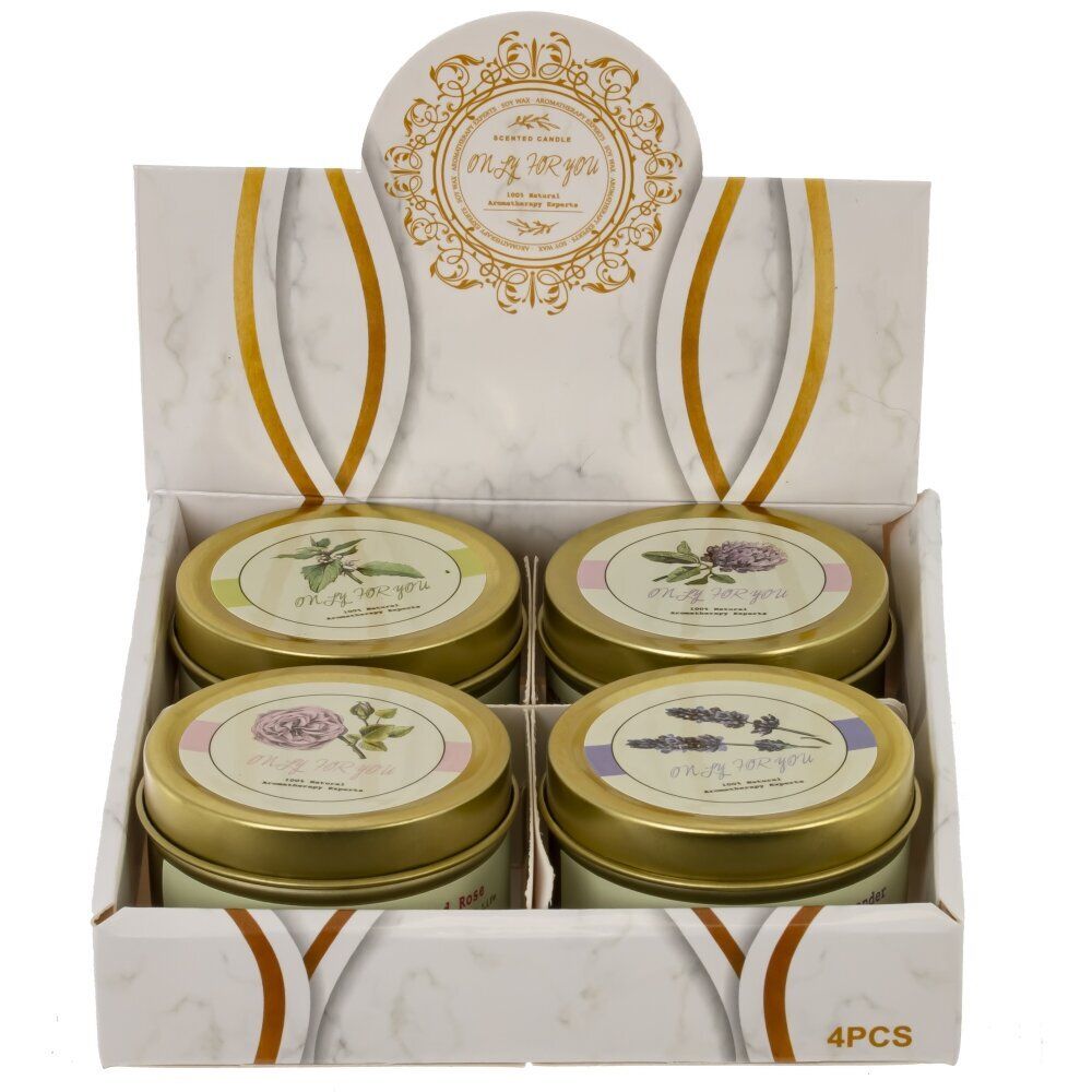 GAEM Свеча ароматическая (блок микс 4шт), L6 W6 H4 см, 4в.