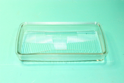 Стекло фары КамАЗ прямоугольное, рифленное