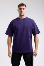Футболка BOXRAW Lineal Oversized фиолетовая