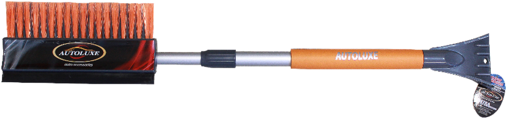 Щетка со скребком AL-115-(кор.12шт) сер-оранж.
