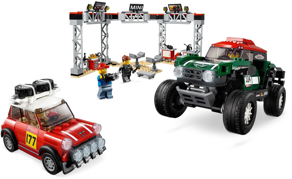 Конструктор LEGO 75894 Автомобили 1967 Mini Cooper S Rally и 2018 MINI John Cooper Works Buggy