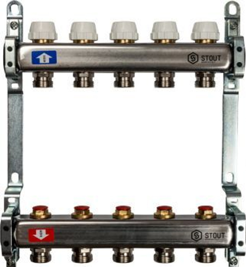 Коллекторный блок без расходомеров 5 вых  3463