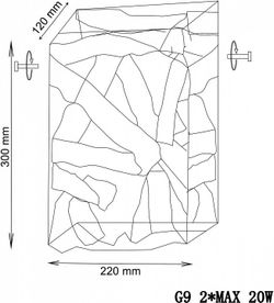 Накладной светильник Lucia Tucci Fabian 2 FABIAN W1534.2 ORO