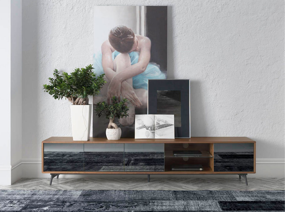 Тумбочка под ТВ 1403F-NOGAL /3048