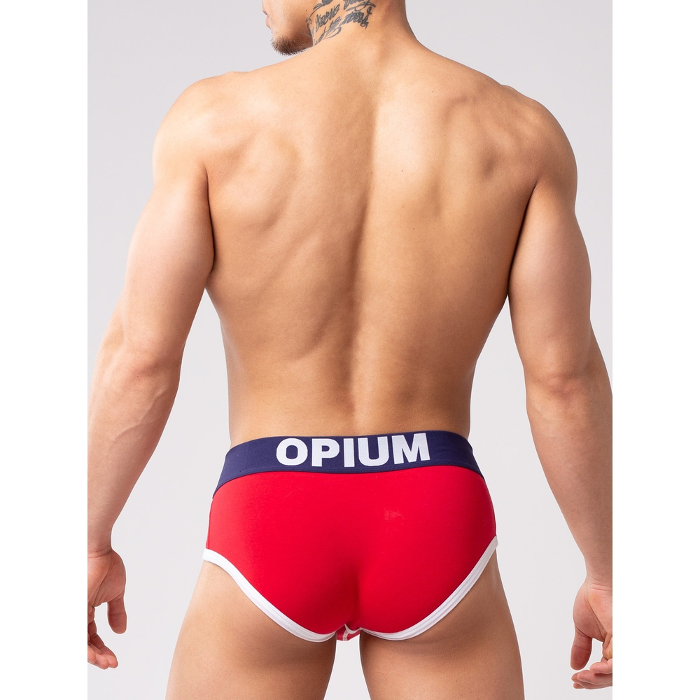Мужские трусы брифы красные Opium Brief R-138