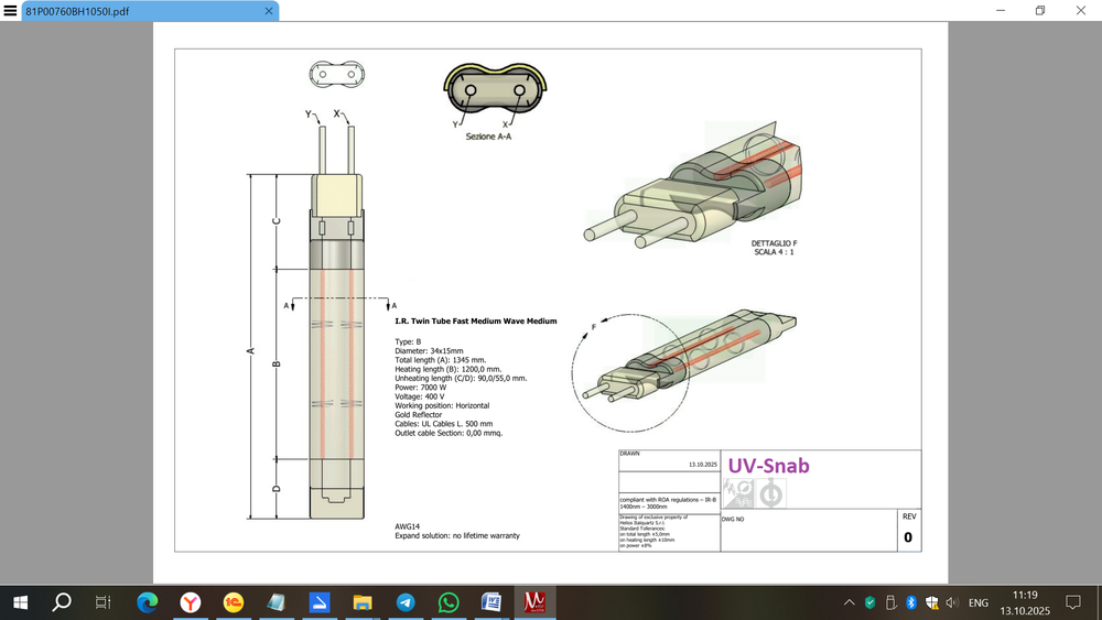 УФ лампы ИК лампы комплектующие для UV систем