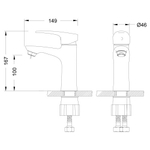 Смеситель для раковины Lemark Linara LM0406C монолитный