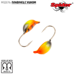 Мормышка вольфрамовая Spider 2130 "Плавунец с ушком" (3мм, 0.5гр)