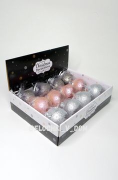 Комплект Ёлочных Шаров 8см 744591 - 12шт (персиковые)