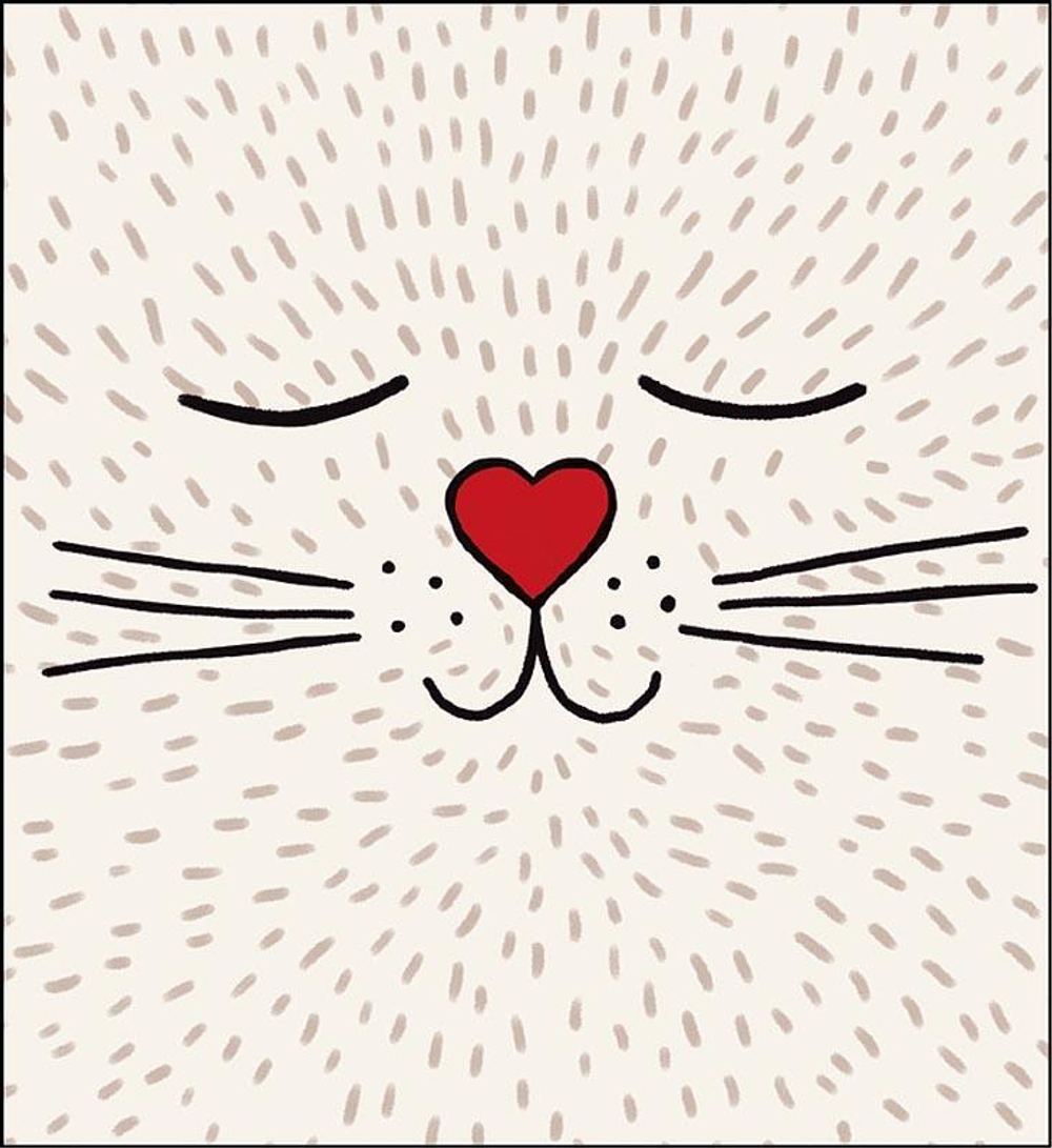 Открытка 121*130мм. "Кот" (АртДизайн)