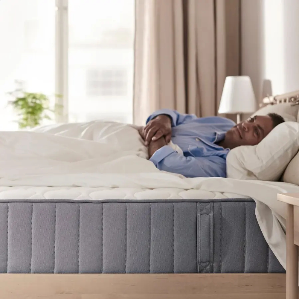 Матрас - VÅGSTRANDA /VАGSTRANDA IKEA/ ВОГСТРАНДА  ИКЕА,  200х160 см, белый/серый