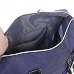 Сумка спортивная «Sports style», на молнии, с белой полосой, цвет синий, 40*22*26 см