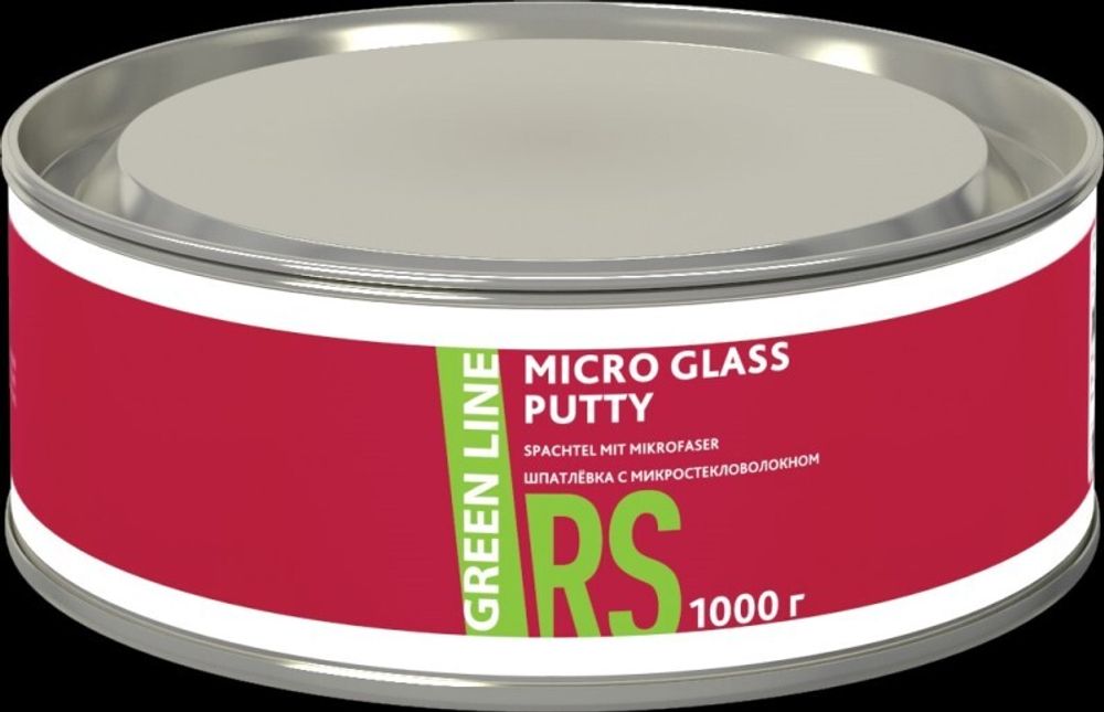 Шпатлевка Micro Glass 1 кг с микростекловолокном (GREEN LINE)
