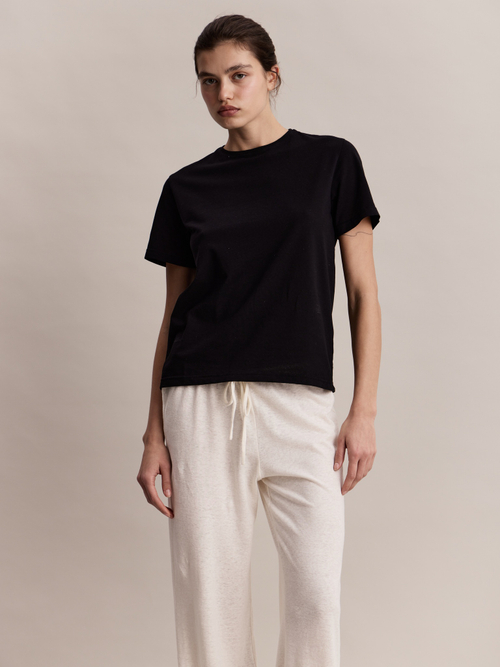 Футболка Robbie T-shirt Black in Cotton