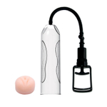 Помпа мужская со вставкой в виде вагины - 25 см. (Цвет: прозрачный)