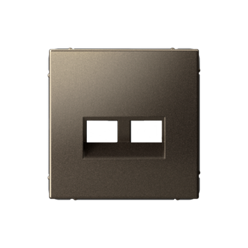 Накладка двойная ArtGallery для информационных функций типа Keystone мокко SE GAL000690