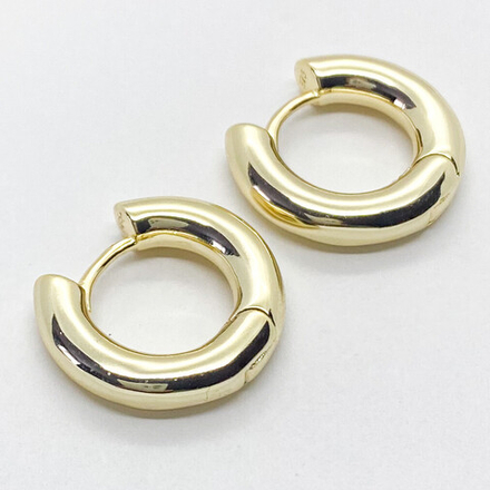 Ювелирные швензы Конго с позолотой, размер 20*4,3 мм, цена за пару