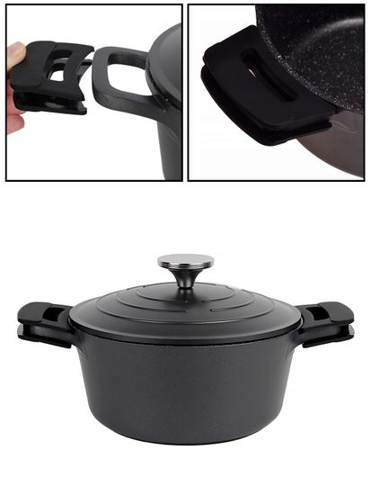 Кастрюля 2,5 л. Kamille KM 4460 серия DUBLIN из литого алюминия с антипригарным покрытием с крышкой