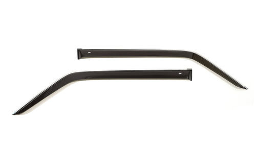 Дефлекторы боковых окон Cobra Tuning на Mitsubishi Pajero 2 3 дв. 1991-2000 хромированный молдинг арт.M42591CR