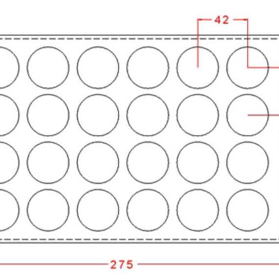 685-у | Форма для шоколадных изделий (275*175 мм)