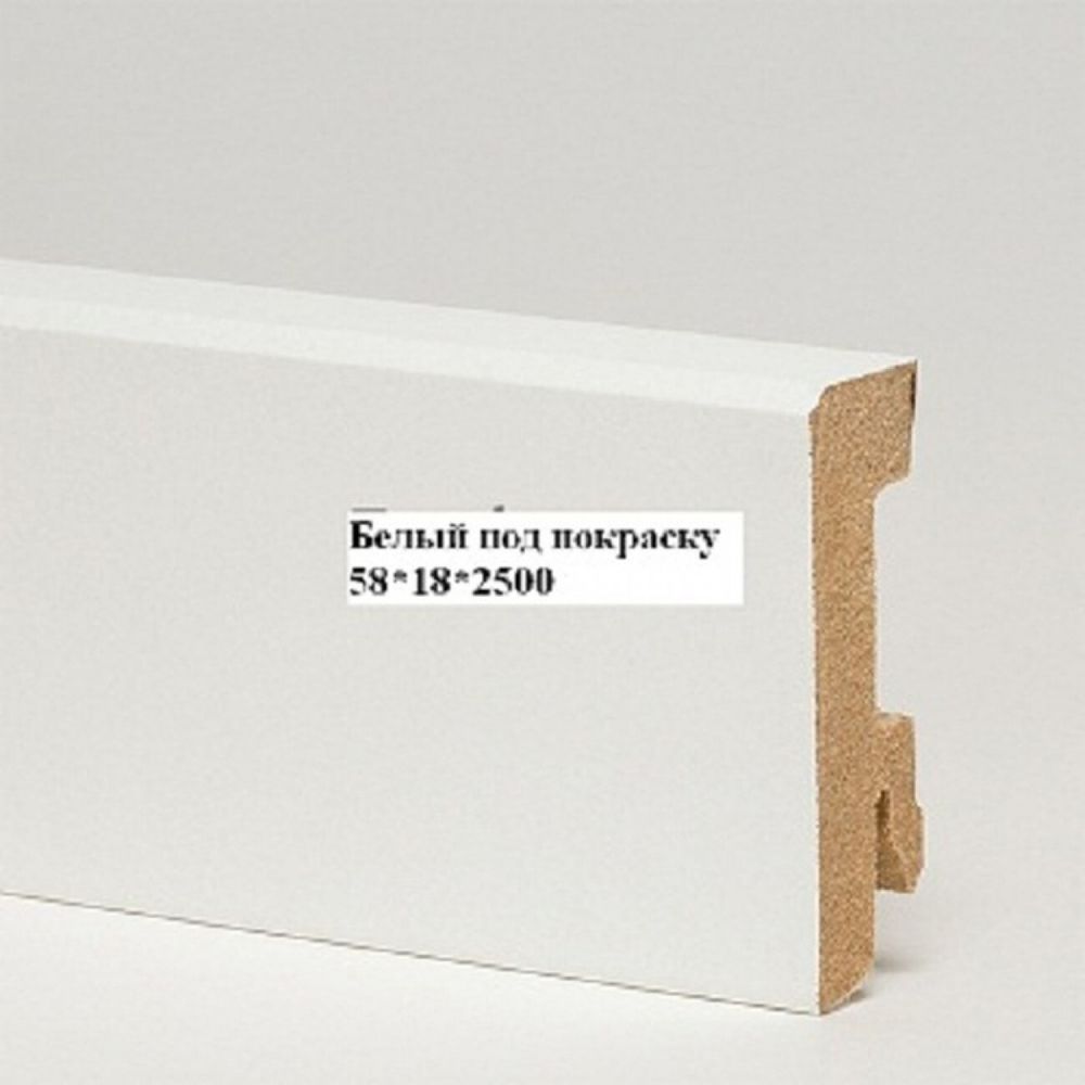 Плинтус напольный Pedross Белый MDF 6360