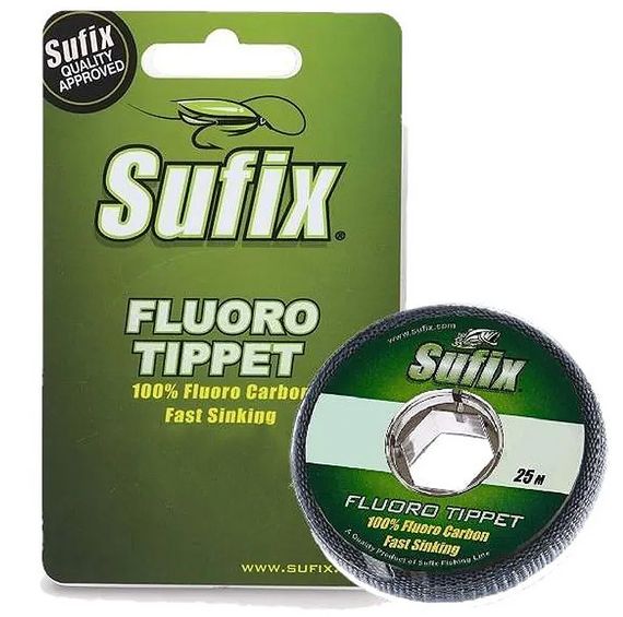 Леска флюорокарбоновая Sufix Fluoro Tippet 25м 0,295 мм 4,5кг